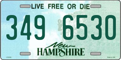 NH license plate 3496530
