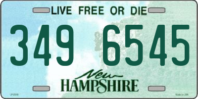 NH license plate 3496545