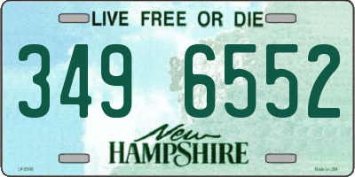 NH license plate 3496552