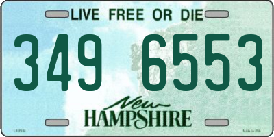 NH license plate 3496553