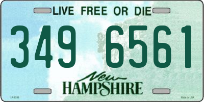 NH license plate 3496561