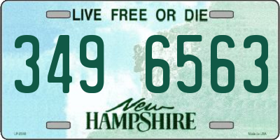 NH license plate 3496563