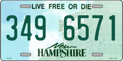 NH license plate 3496571