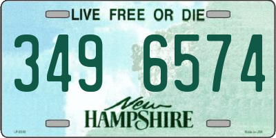 NH license plate 3496574