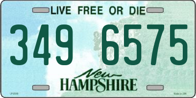 NH license plate 3496575
