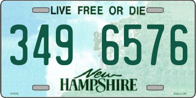 NH license plate 3496576