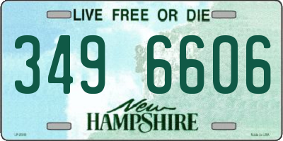 NH license plate 3496606