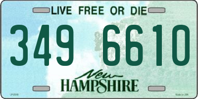 NH license plate 3496610