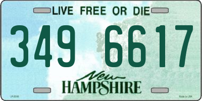 NH license plate 3496617