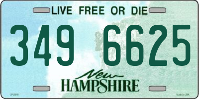 NH license plate 3496625