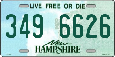NH license plate 3496626
