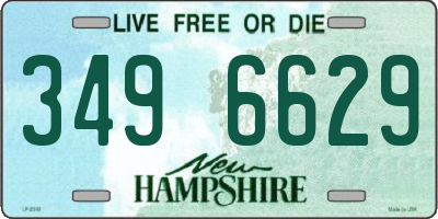 NH license plate 3496629