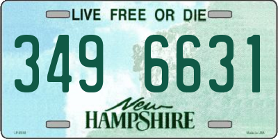 NH license plate 3496631