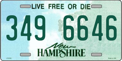 NH license plate 3496646
