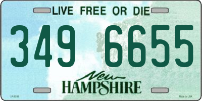 NH license plate 3496655