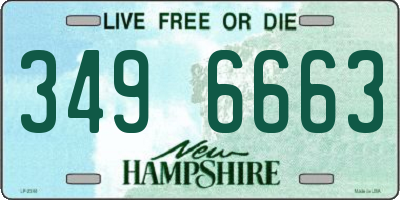 NH license plate 3496663