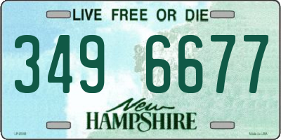 NH license plate 3496677
