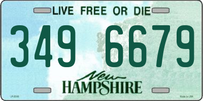 NH license plate 3496679