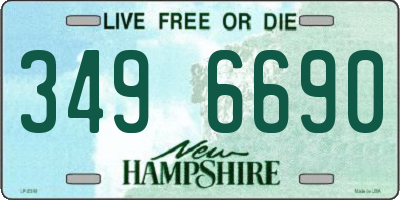 NH license plate 3496690