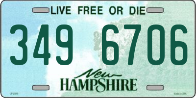 NH license plate 3496706