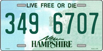 NH license plate 3496707