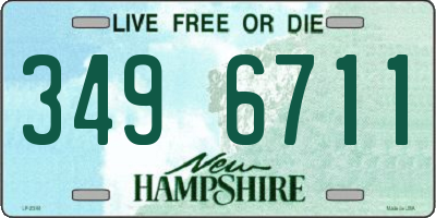 NH license plate 3496711