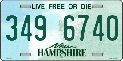 NH license plate 3496740