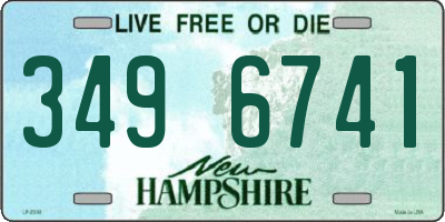 NH license plate 3496741