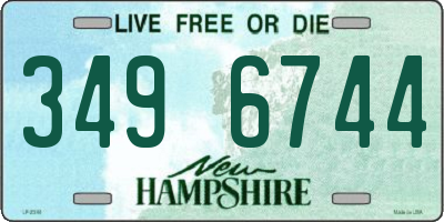 NH license plate 3496744