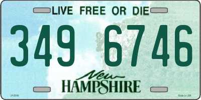 NH license plate 3496746