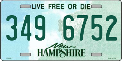 NH license plate 3496752