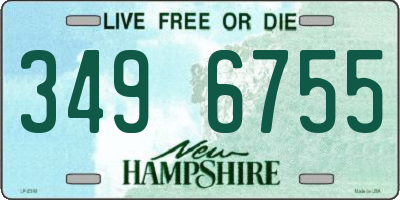 NH license plate 3496755