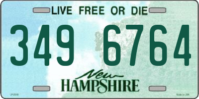 NH license plate 3496764