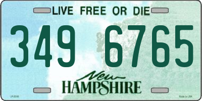 NH license plate 3496765
