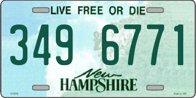 NH license plate 3496771