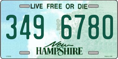 NH license plate 3496780