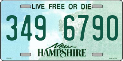 NH license plate 3496790
