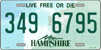 NH license plate 3496795