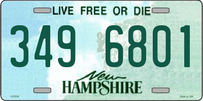 NH license plate 3496801