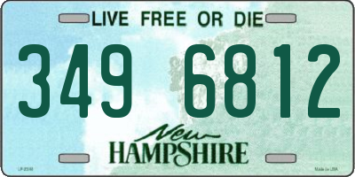 NH license plate 3496812