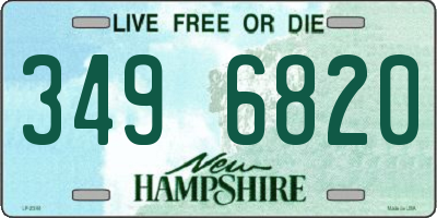 NH license plate 3496820