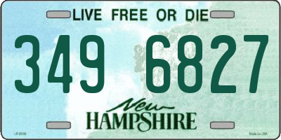 NH license plate 3496827