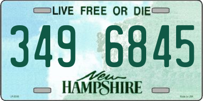 NH license plate 3496845