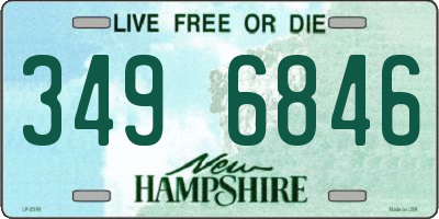 NH license plate 3496846