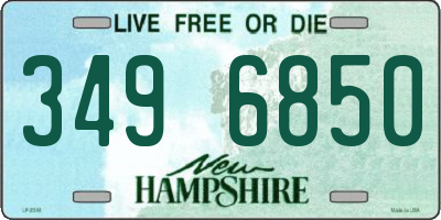 NH license plate 3496850