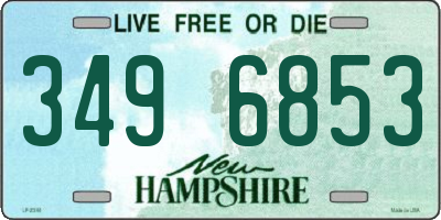 NH license plate 3496853