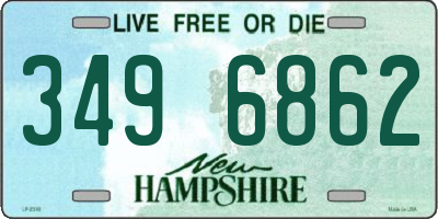 NH license plate 3496862