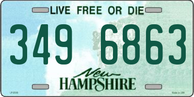 NH license plate 3496863