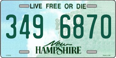 NH license plate 3496870