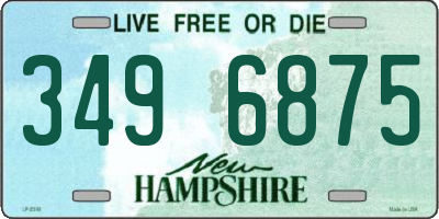 NH license plate 3496875